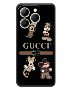 Чехол для Realme 15T с картинкой «Gucci — герои Disney и монограмма» Чехол для Realme 15T с картинкой «Gucci — герои Disney и монограмма»