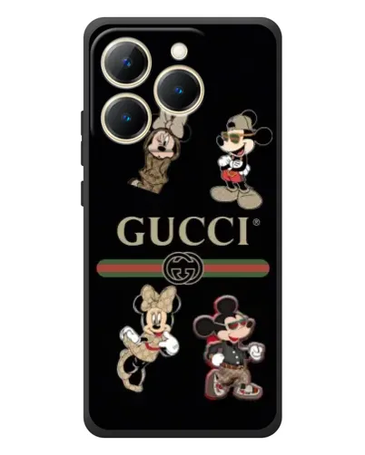 Чехол для Realme 15T с картинкой «Gucci — герои Disney и монограмма» Чехол для Realme 15T с картинкой «Gucci — герои Disney и монограмма»