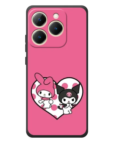 Чехол для Realme 15T с картинкой «Kuromi и My Melody»