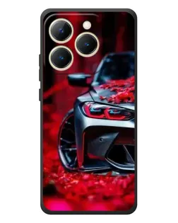 Чехол для Realme 15T с картинкой «Спортивная BMW и цветы» Чехол для Realme 15T с картинкой «Спортивная BMW и цветы»