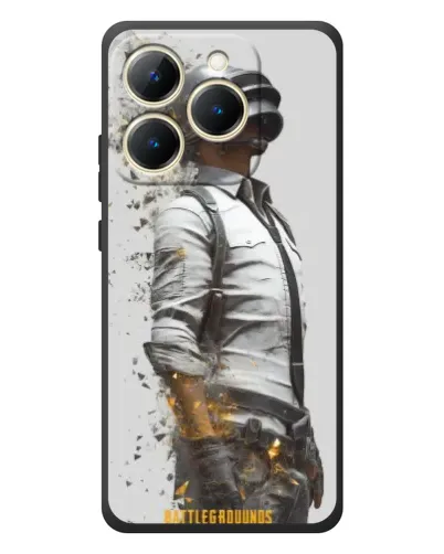 Чохол для Realme 15T з картинкою «PUBG — боєць у пилу»