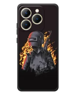 Чохол для Realme 15T з картинкою «PUBG — вогняний силует» Чохол для Realme 15T з картинкою «PUBG — вогняний силует»