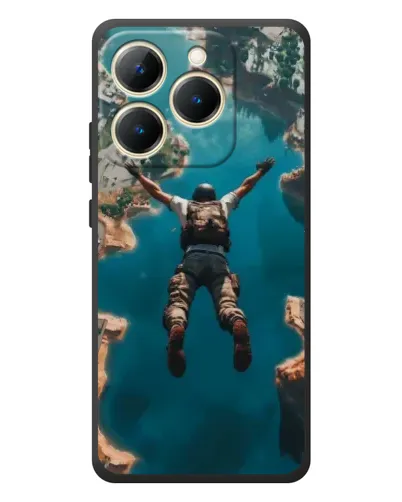 Чохол для Realme 15T з картинкою «PUBG — вільне падіння»