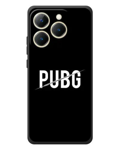 Чохол для Realme 15T з картинкою «PUBG — білий логотип»