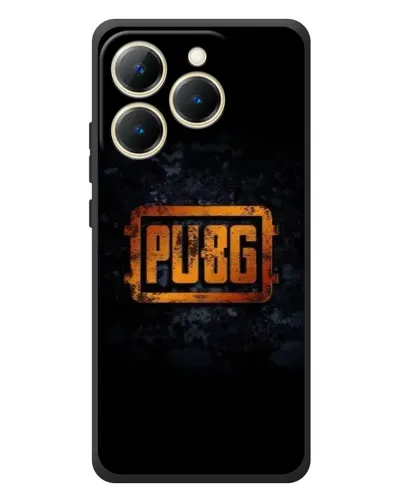 Чохол для Realme 15T з картинкою «PUBG — золотий логотип»