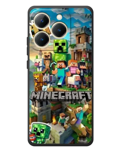 Чехол для Realme 15T с картинкой «Замок Minecraft»