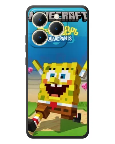 Чехол для Realme 15T с картинкой «Губка Боб Minecraft» Чехол для Realme 15T с картинкой «Губка Боб Minecraft»