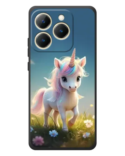 Чехол для Realme 15T с картинкой «Единорог на поляне» Чехол для Realme 15T с картинкой «Единорог на поляне»