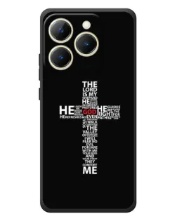 Чехол для Realme 15T с картинкой «Текстовый крест»
