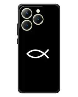 Чехол для Realme 15T с картинкой «Символ рыбы Jesus»