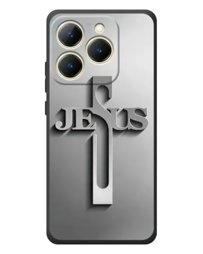 Чехол для Realme 15T с картинкой «Металлический крест Jesus» Чехол для Realme 15T с картинкой «Металлический крест Jesus»