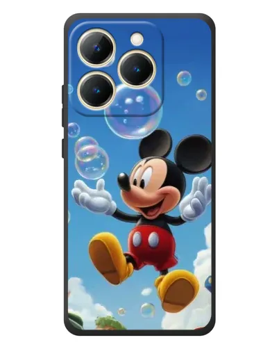 Чехол для Realme 15T с картинкой «Mickey и мыльные пузыри»