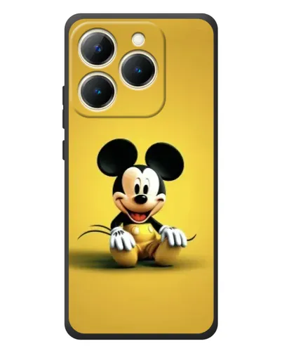 Чехол для Realme 15T с картинкой «Микки на желтом»
