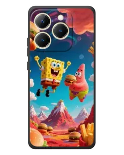 Чехол для Realme 15T с картинкой «Космический фастфуд»
