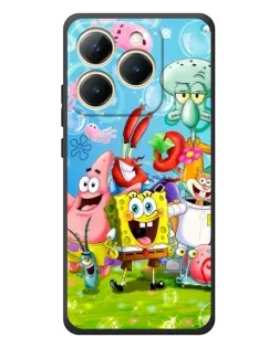 Чехол для Realme 15T с картинкой «Губка Боб и друзья»