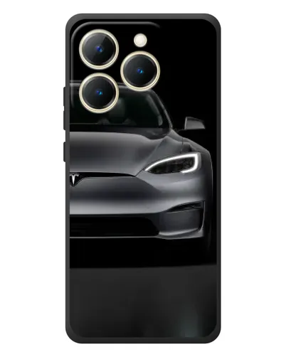 Чехол для Realme 15T с картинкой «Tesla Model S Look» Чехол для Realme 15T с картинкой «Tesla Model S Look»