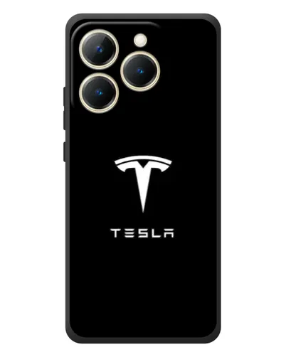 Чехол для Realme 15T с картинкой «Tesla White Logo» Чехол для Realme 15T с картинкой «Tesla White Logo»