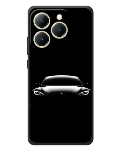Чехол для Realme 15T с картинкой «Фары Tesla Night» Чехол для Realme 15T с картинкой «Фары Tesla Night»