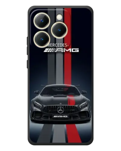 Чехол для Realme 15T с картинкой «Mercedes — белый карбон» Чехол для Realme 15T с картинкой «Mercedes — белый карбон»
