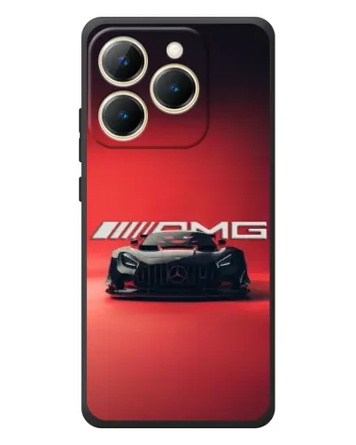 Чехол для Realme 15T с картинкой «Mercedes AMG — красная линия» Чехол для Realme 15T с картинкой «Mercedes AMG — красная линия»