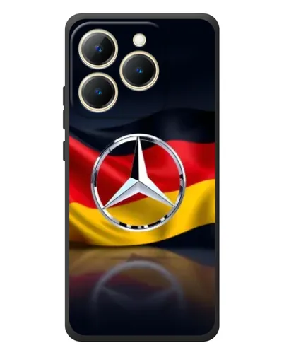 Чехол для Realme 15T с картинкой «Mercedes — флаг Германии» Чехол для Realme 15T с картинкой «Mercedes — флаг Германии»