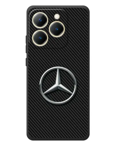 Чохол для Realme 15T з картинкою «Карбоновий Mercedes стиль» Чохол для Realme 15T з картинкою «Карбоновий Mercedes стиль»