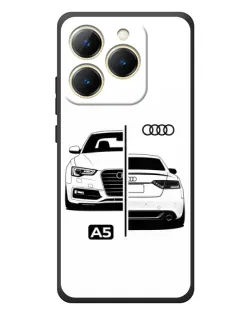 Чехол для Realme 15T с картинкой «Audi — контрастный дизайн»