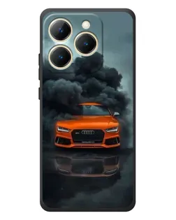Чехол для Realme 15T с картинкой «Audi в облаках дыма»