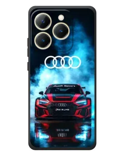 Чехол для Realme 15T с картинкой «Audi Sport — неон»