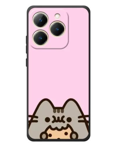 Чехол для Realme 15T с картинкой «Pusheen и печенье»