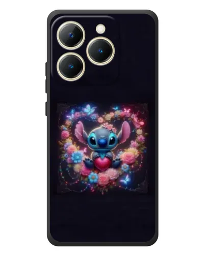 Чехол для Realme 15T с картинкой «Stitch в цветах» Чехол для Realme 15T с картинкой «Stitch в цветах»