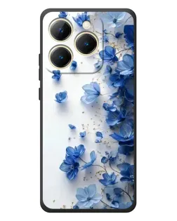 Чехол для Realme 15T с картинкой «Голубой цветочный каскад» Чехол для Realme 15T с картинкой «Голубой цветочный каскад»