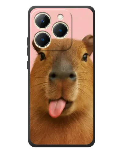 Чехол для Realme 15T с картинкой «Капибара с языком» Чехол для Realme 15T с картинкой «Капибара с языком»