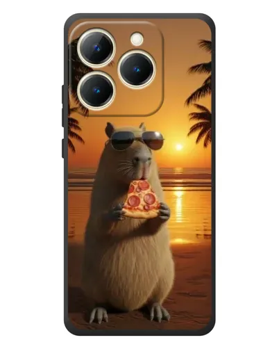 Чехол для Realme 15T с картинкой «Капибара с пиццей» Чехол для Realme 15T с картинкой «Капибара с пиццей»