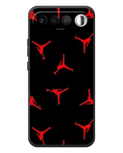 Чехол для RealMe 16 5G с картинкой «Jordan Red Pattern» Чехол для RealMe 16 5G с картинкой «Jordan Red Pattern»