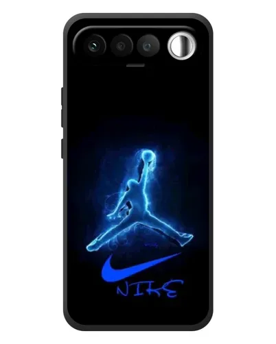 Чехол для RealMe 16 5G с картинкой «Jordan Neon Blue» Чехол для RealMe 16 5G с картинкой «Jordan Neon Blue»