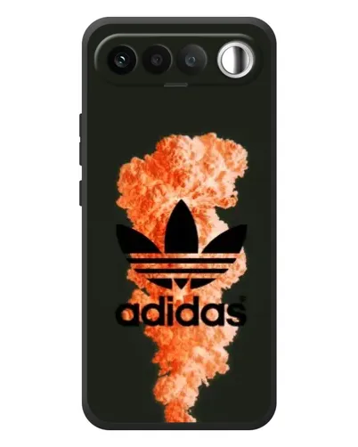 Чехол для RealMe 16 5G с картинкой «Оранжевый дым Adidas» Чехол для RealMe 16 5G с картинкой «Оранжевый дым Adidas»