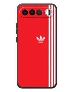 Чехол для RealMe 16 5G с картинкой «Красный минимализм Adidas»
