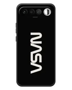 Чехол для RealMe 16 5G с картинкой «NASA — вертикальный логотип» Чехол для RealMe 16 5G с картинкой «NASA — вертикальный логотип»