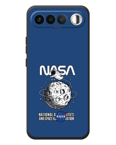 Чехол для RealMe 16 5G с картинкой «NASA — лунная миссия» Чехол для RealMe 16 5G с картинкой «NASA — лунная миссия»