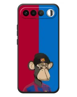 Чехол для RealMe 16 5G с картинкой «Bored Ape — фанат Барсы»