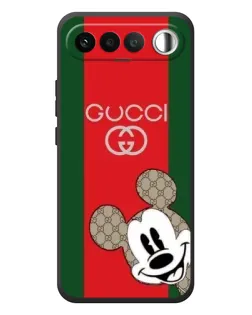Чехол для RealMe 16 5G с картинкой «Gucci — полосы и Микки»