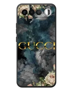 Чехол для RealMe 16 5G с картинкой «Абстрактные цветы Gucci»