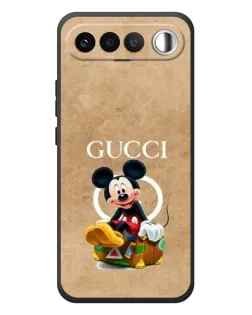 Чехол для RealMe 16 5G с картинкой «Микки Маус Gucci — крафт»