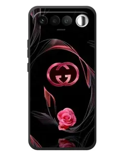 Чехол для RealMe 16 5G с картинкой «Gucci — неоновая роза»
