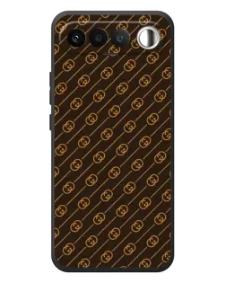Чехол для RealMe 16 5G с картинкой «Gucci — золотые диагонали»