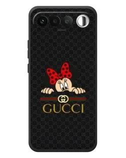 Чехол для RealMe 16 5G с картинкой «Минни Маус Gucci — черный»