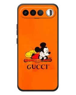 Чехол для RealMe 16 5G с картинкой «Микки Маус Gucci — оранж»