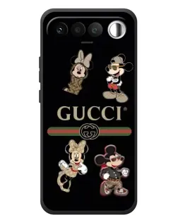 Чехол для RealMe 16 5G с картинкой «Gucci — герои Disney и монограмма»