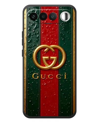 Чехол для RealMe 16 5G с картинкой «Gucci — фирменная полоса и золото» Чехол для RealMe 16 5G с картинкой «Gucci — фирменная полоса и золото»